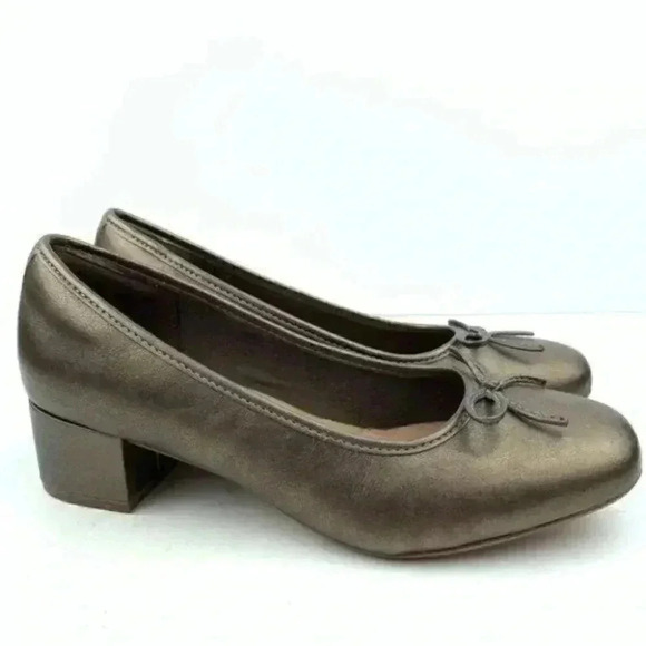 Clarks collection soft cushion heels 6 36 bronze - Picture 1 of 8